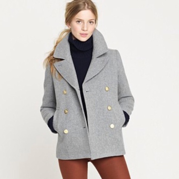 J.Crew Factory Gray Wool Coat - Picture 5 of 6